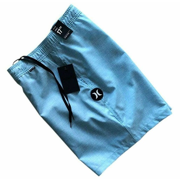 Hurley Men's Heather Volley 17" Boardshorts - Light Blue - Picture 2 of 3